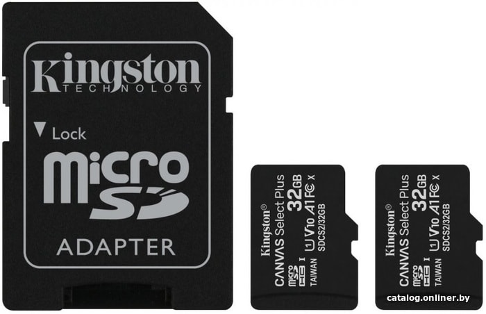 Карта памяти kingston canvas select plus microsdxc 64 гб