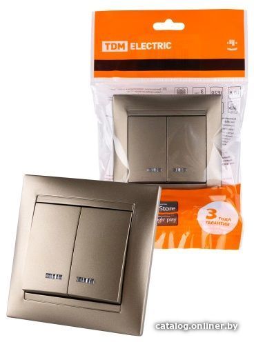 

Выключатель TDM Electric Лама SQ1815-0705 (бронза)