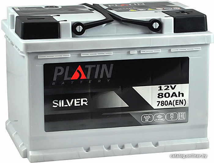 

Автомобильный аккумулятор Platin Silver R+ (80 А·ч)