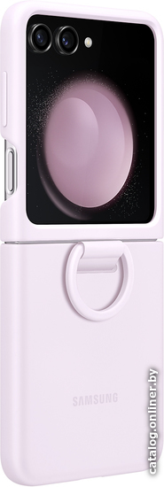 

Чехол для телефона Samsung Silicone Case with Ring Z Flip5 (лавандовый)
