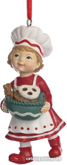 

Елочная игрушка Goodwill Xmas 2023 Девочка с корзинкой пряников D 44063-2