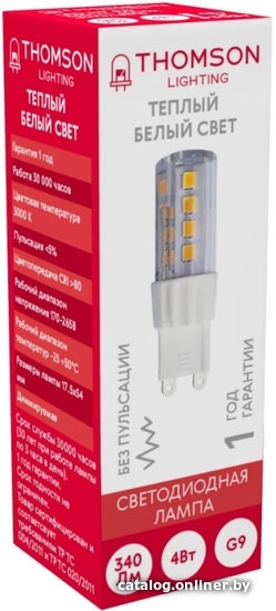 

Светодиодная лампочка Thomson Led G9 TH-B4245