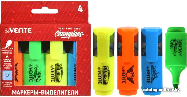 

Текстовыделитель deVente Champions 5045013 (4 шт)