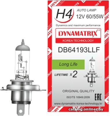 

Галогенная лампа Dynamatrix H4 DB64193LLF 1шт