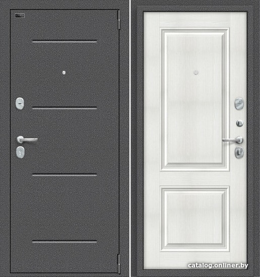 

Металлическая дверь el'Porta Porta S 104.К32 (Антик Серебро/Bianco Veralinga)
