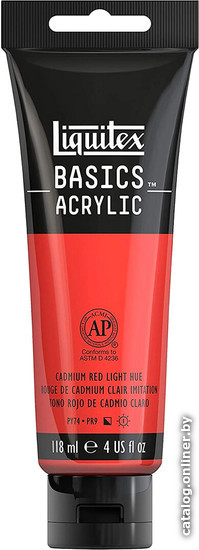 

Акриловая краска Liquitex Basics 1046510 (118 мл, кадмий красный светлый)