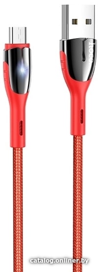 

Кабель Hoco U89 Safeness USB - Micro-USB (1.2 м, красный)
