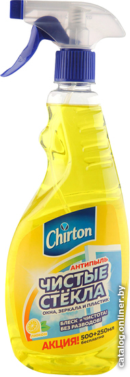 

Средство для стекла и зеркал Chirton Лимон (750 мл)