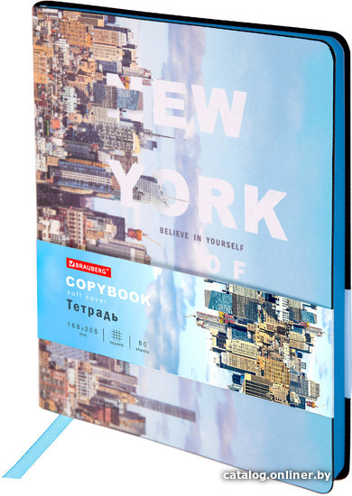 

Полуобщая тетрадь BRAUBERG Vista New York 403922 (80л, клетка)