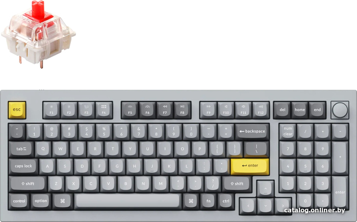 

Клавиатура Keychron Q5 RGB Q5-N1-RU (Gateron G Pro Red)