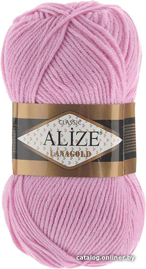 

Пряжа для вязания Alize Lanagold 98 (240 м, розовый)