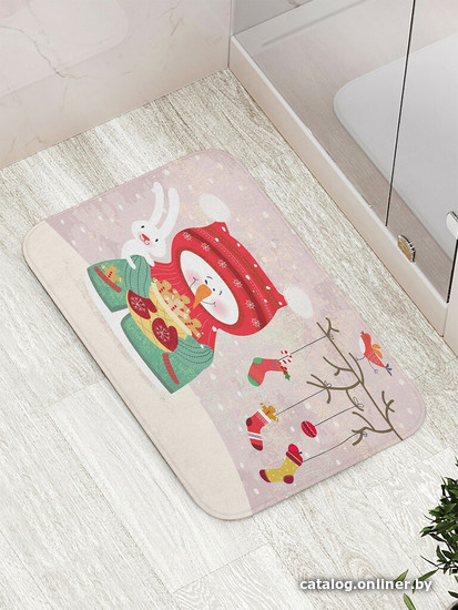 

Коврик для ванной JoyArty Угощение от снеговика bath_78072