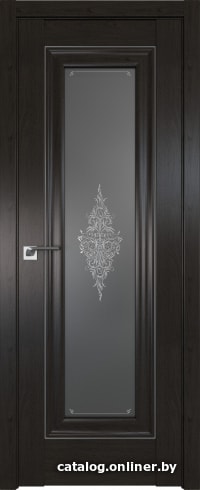 

Межкомнатная дверь ProfilDoors 24X 60x200 (пекан темный серебро/стекло кристалл графит)