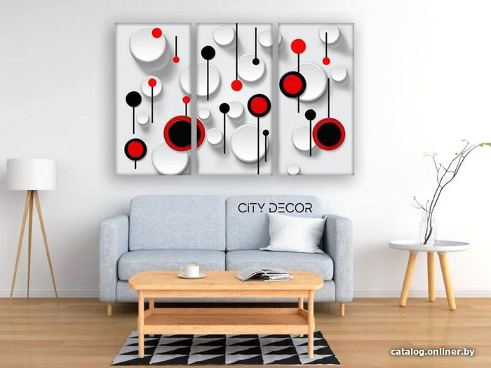 

Модульная картина Citydecor Абстракция 7.41 75x117 см