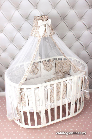 

Постельное белье Amarobaby Premium Элит (18 предметов, кофе)