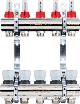 

Запорная арматура Profactor Коллектор с расходомерами 1x3/4 (2 конт.) PF MB 800.2