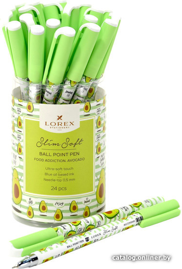 

Ручка шариковая Lorex Food Addiction Avocado Slim Soft LXOPSS-FA2