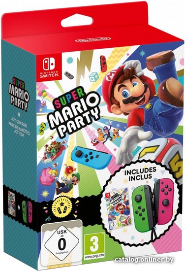 

Super Mario Party + два контроллера Joy-Con для Nintendo Switch