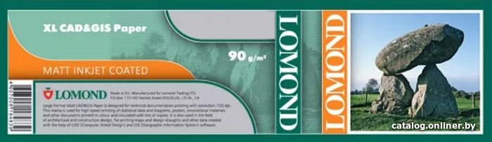 

Инженерная бумага Lomond матовая 420 мм x 45 м 90 г/м2 1202114