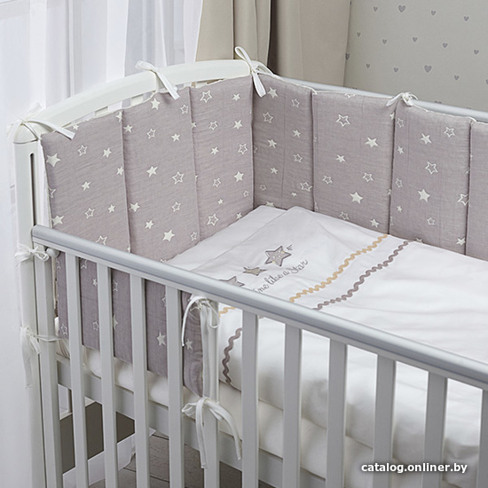 

Бампер в кроватку Perina Toys ТС1/4-01.1 (звезды)