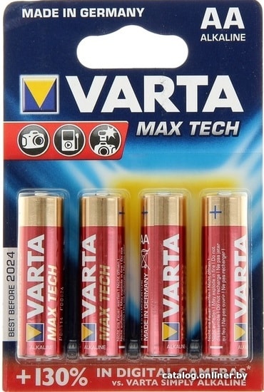 

Батарейка Varta Max Tech AA 4 шт.