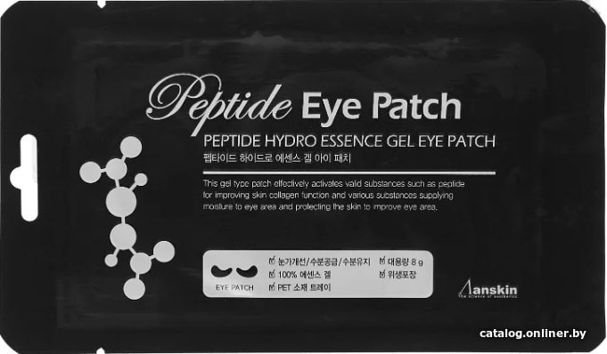 

Anskin Гидрогелевые патчи Peptide Hydro Essence Gel Eye Patch 1 пара