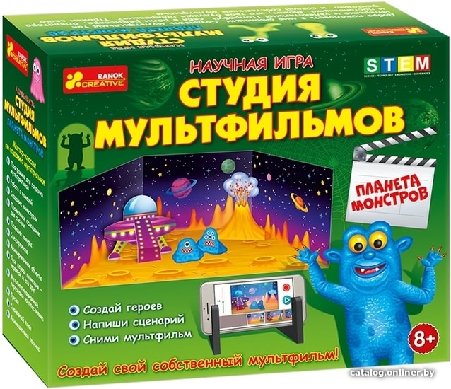 

Набор для опытов Ranok-Creative Студия мультфильмов. Планета монстров 12117004Р