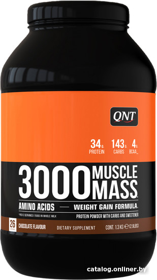 

Гейнер QNT 3000 MuscleMass (1.3 кг, шоколад)