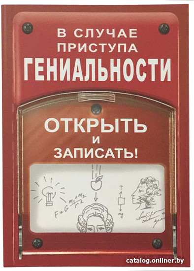 

Блокнот Бюро Находок В случае приступа гениальности открыть и записать BK39 (50 л)