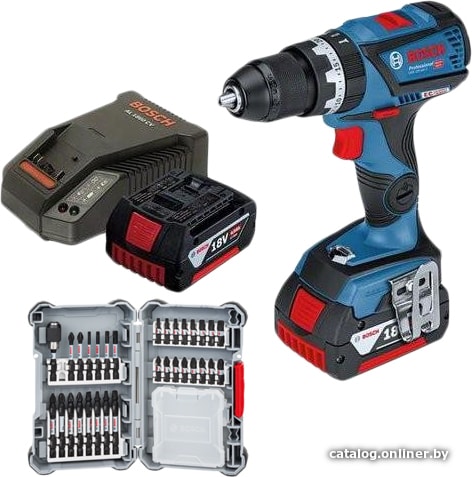 

Дрель-шуруповерт Bosch GSR 18V-60 C Professional 0615990L2H (с 2-мя АКБ)