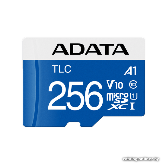 

Карта памяти A-Data 3D TLC microSD Card 256GB, -25-85°C