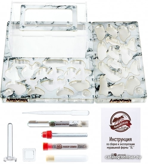 

Формикарий AntsMinsk Стартовый комплект XXXL+X Marble