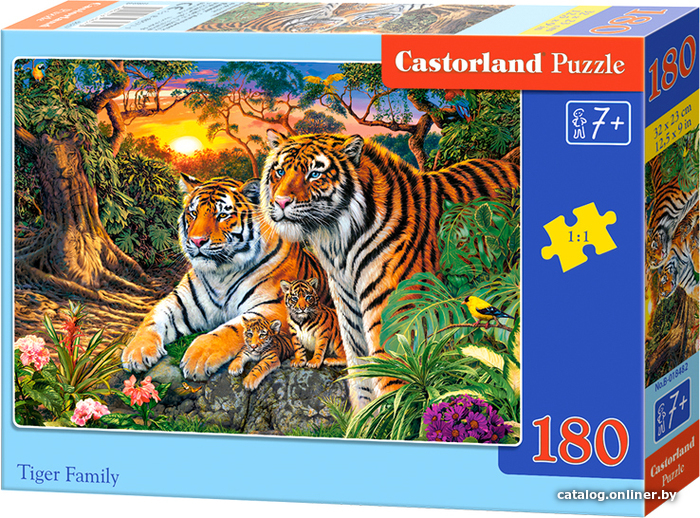 

Пазл Castorland Семья тигров B-018482 (180 эл)