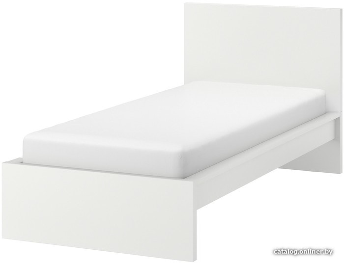 

Кровать Ikea Мальм 200x90 (белый, без основания) 203.691.53