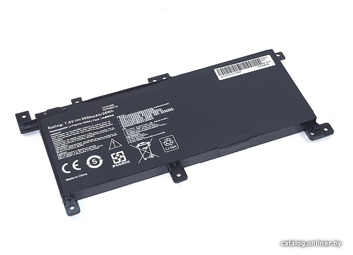 

Аккумуляторы для ноутбуков RageX Asus FL5900U (C21N1509-2S1P), 7.6В 38Wh, черный