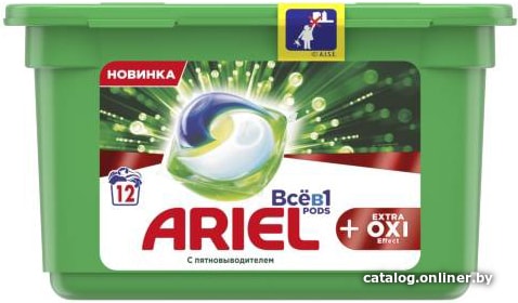 

Капсулы для стирки Ariel Все в 1 Pods Extra OXI Effect (12 шт)