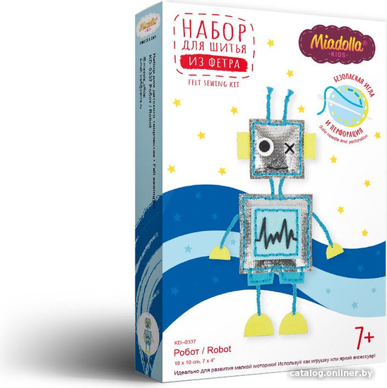 

Набор для создания поделок/игрушек Miadolla Набор для шитья KD-0337 Робот