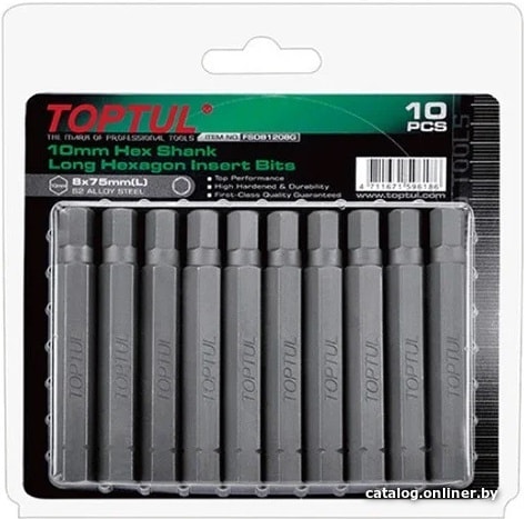 

Набор бит Toptul FSDB1204G (10 предметов)