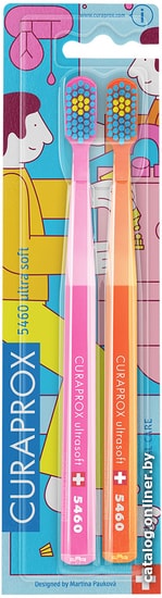 

Набор зубных щеток Curaprox CS Duo Bathroom1 ultrasoft d 0.1 мм (2 шт)