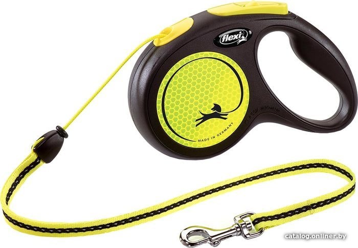 

Поводок-рулетка Flexi New Neon M Cord 5 m (желтый)