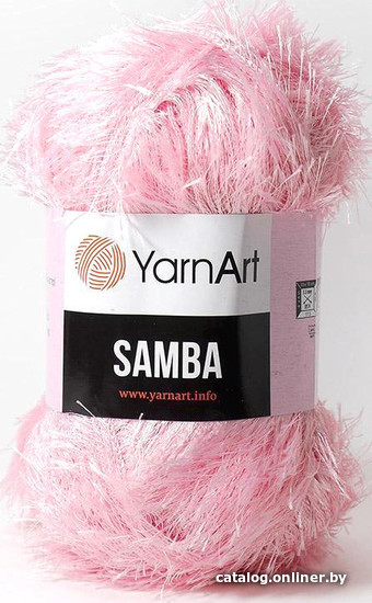 

Пряжа для вязания Yarnart Samba 100% полиэстер 2008 100 г (150 м, розовый)