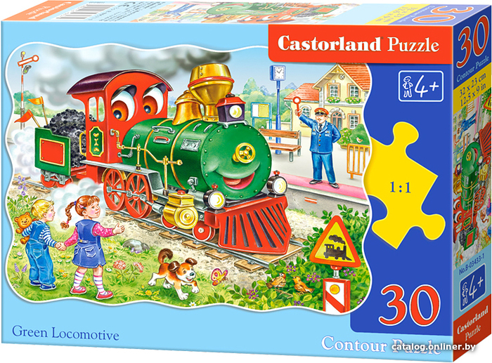 

Мозаика/пазл Castorland Midi Зеленый локомотив B-03433