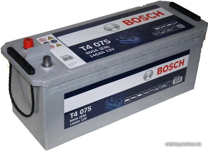 

Автомобильный аккумулятор Bosch T4 075 (640103080) 140 А/ч