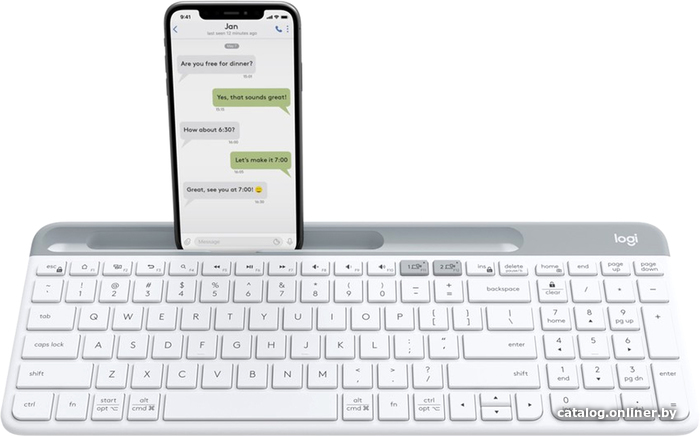 

Клавиатура Logitech K580 Slim (белый, нет кириллицы)