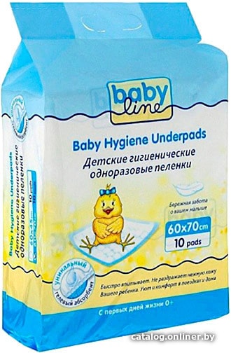 

Набор одноразовых пеленок Babyline 5-слойные с уникальным гелевым абсорбентом DB023/N