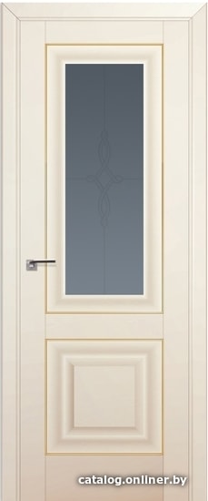 

Межкомнатная дверь ProfilDoors 28U 70x200 (магнолия сатинат/мателюкс графит узор золото)