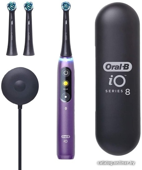 

Электрическая зубная щетка Oral-B iO 8 (фиолетовый, 3 насадки)