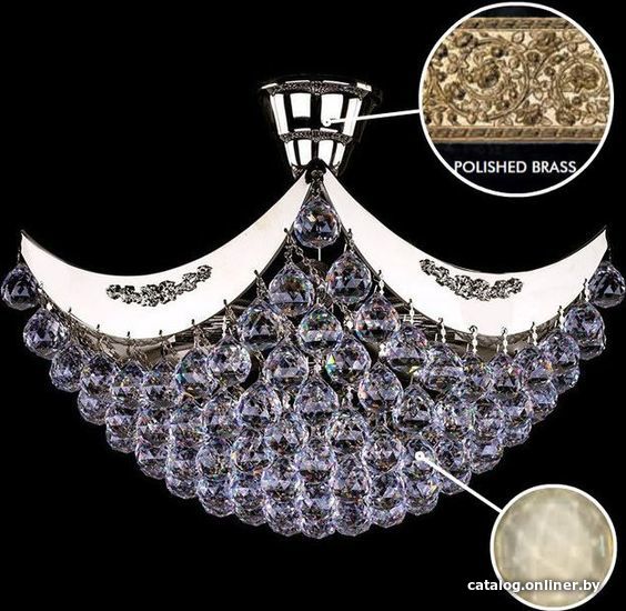 

Припотолочная люстра ArtGlass Fiona Ii. Polished Ce - 8007