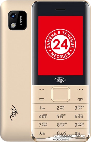 

Кнопочный телефон Itel IT5631 (золотистый)
