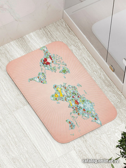 

Коврик для ванной JoyArty Праздничная карта bath_5822